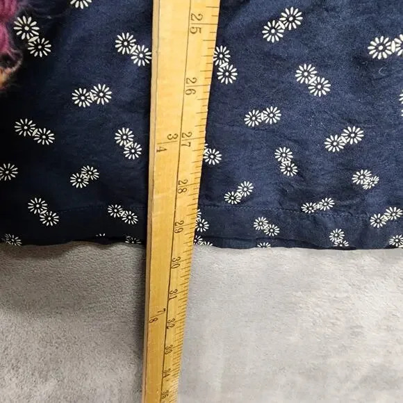 Abercrombie & Fitch Men’s XXL Blue Floral Print Camp Shirt Viscose Soft Hipster - Picture 8 of 8